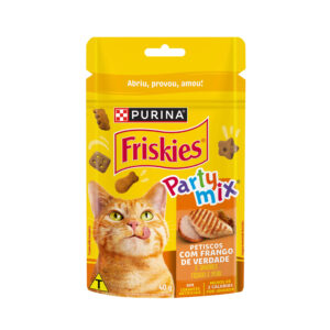 Friskies® Party Mix® Petiscos para Gatos Sabor Frango