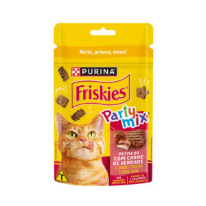 Friskies® Party Mix® Petiscos para Gatos Sabor Carne