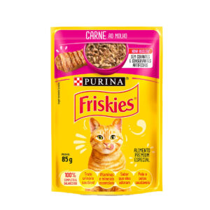 Friskies® Carne ao Molho Ração Úmida para Gatos Adultos