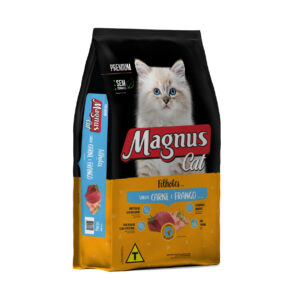 Magnus Cat Premium Gatos Filhotes Mix Carne e Frango