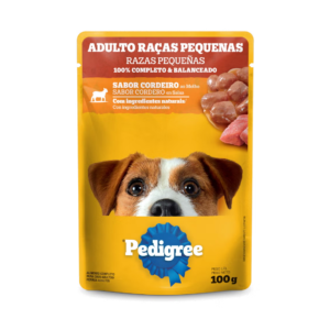 PEDIGREE® Sachê Adulto Raças Pequenas Sabor Cordeiro Ao Molho