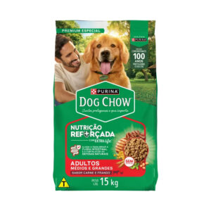 Dog Chow® Adultos Médios e Grandes para Cão Sabor Carne & Frango