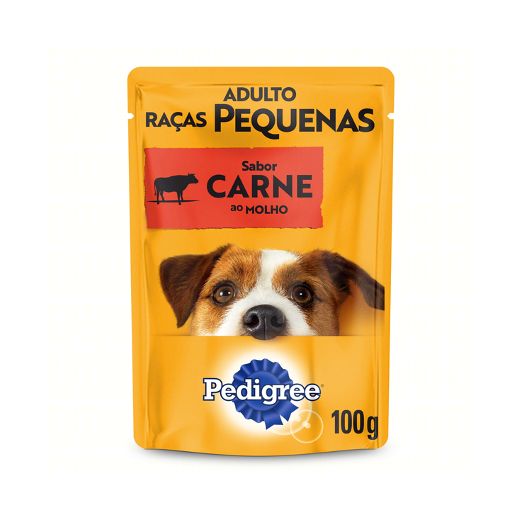 PEDIGREE® Sachê Adulto Raças Pequenas Sabor Carne Ao Molho